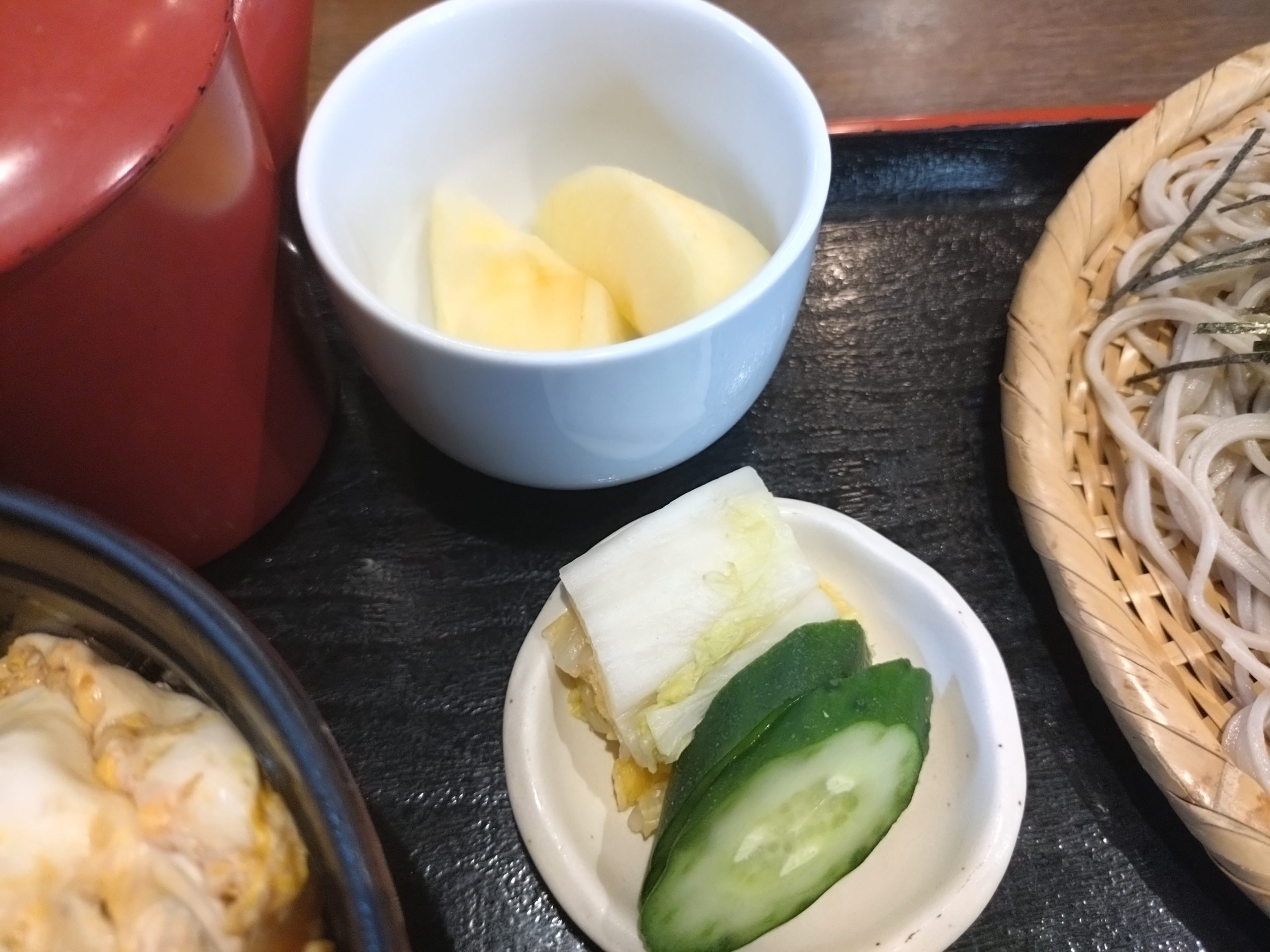 漬物とフルーツ