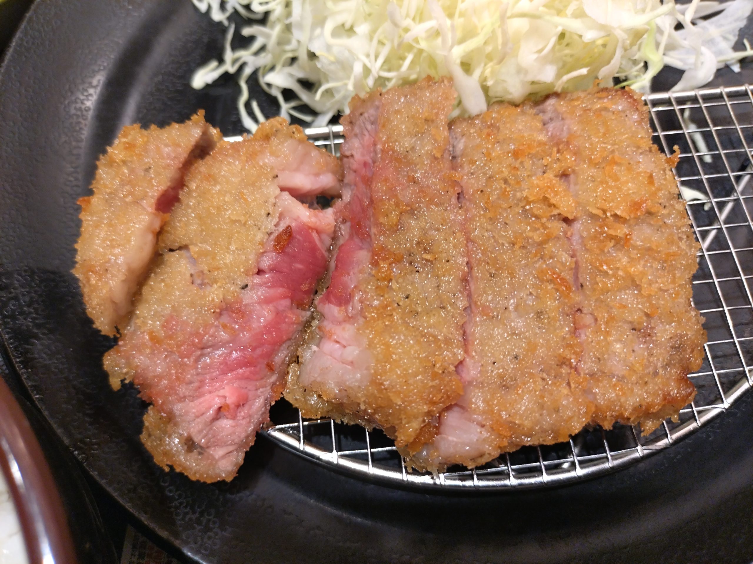 牛サーロインかつ 断面 牛サーロインかつの断面(赤身)