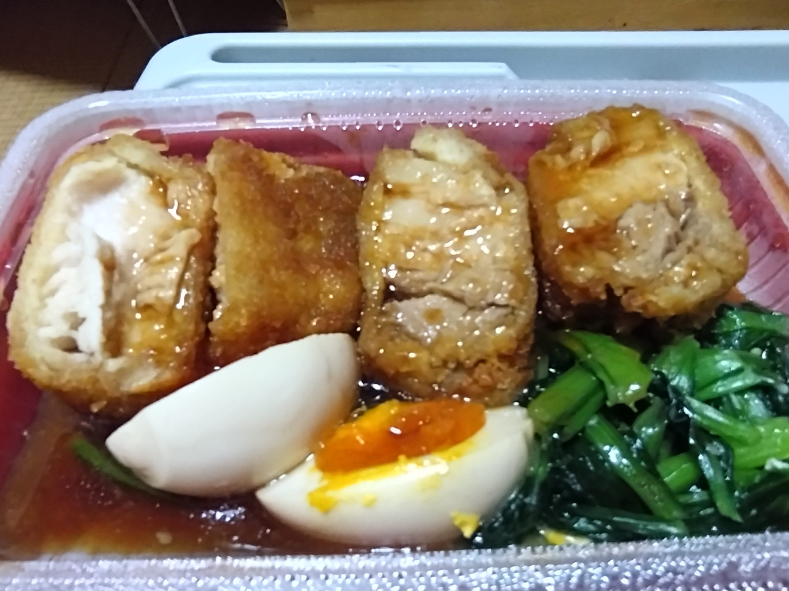 松のや角煮定食テイクアウトの全体写真