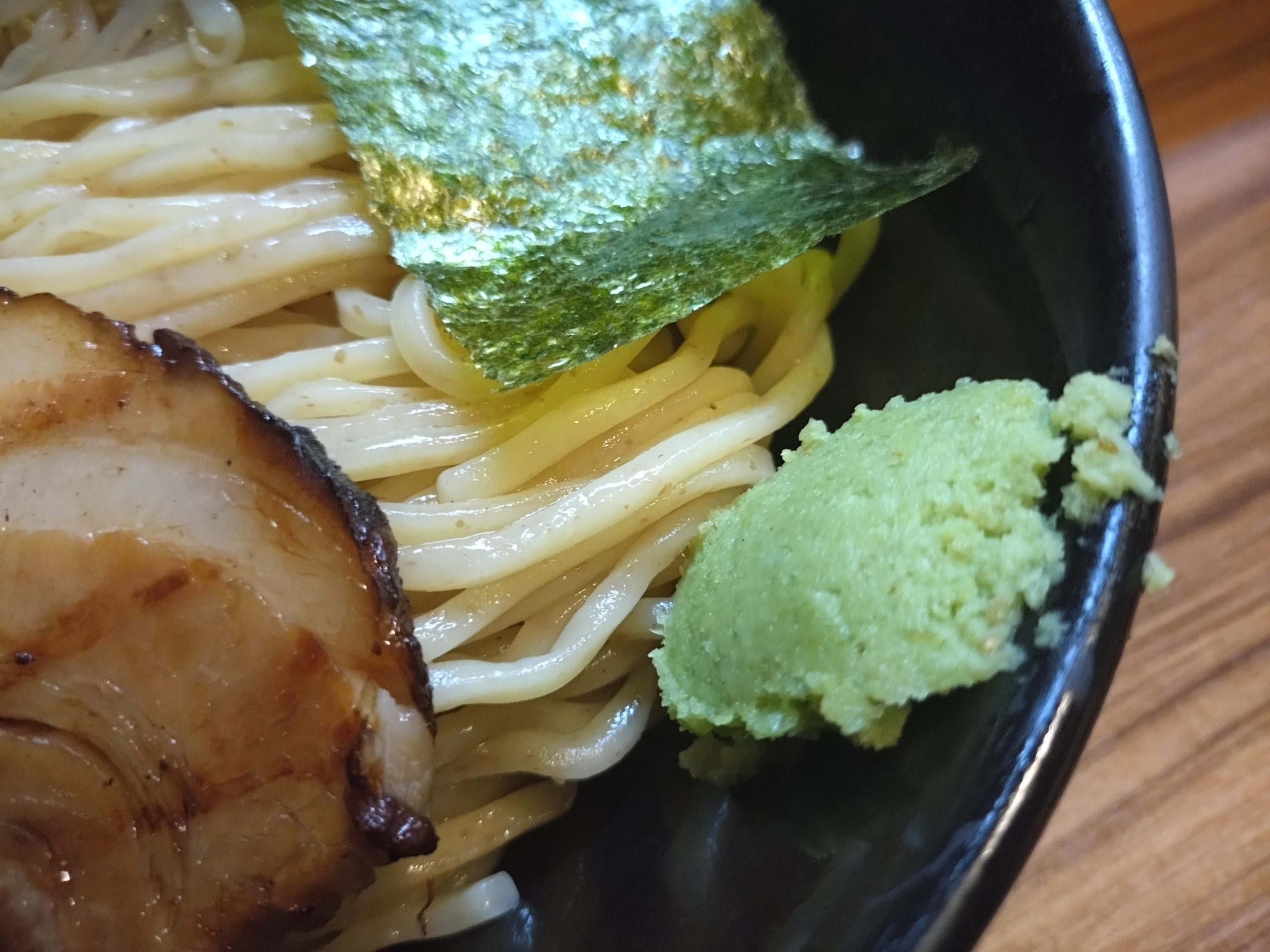 鈴家のつけ麺に付いてくるワサビ 鈴家のつけ麺に付いてくるワサビ