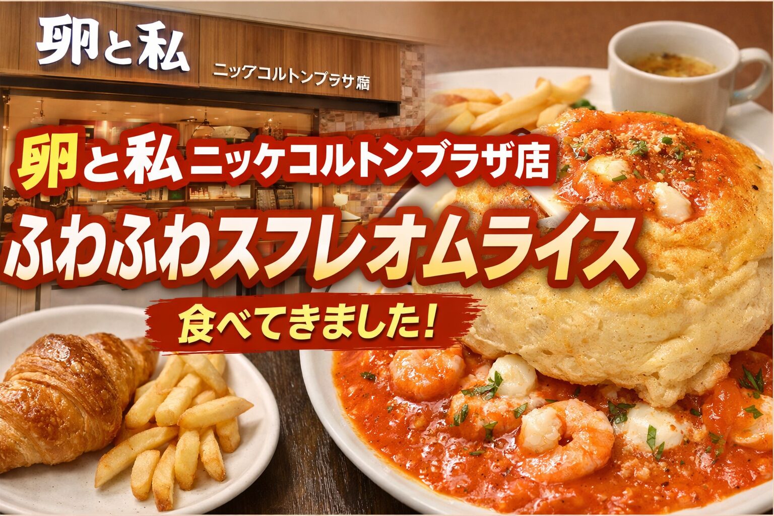 卵と私 ニッケコルトンプラザ店でスフレオムライスを食べたレビュー